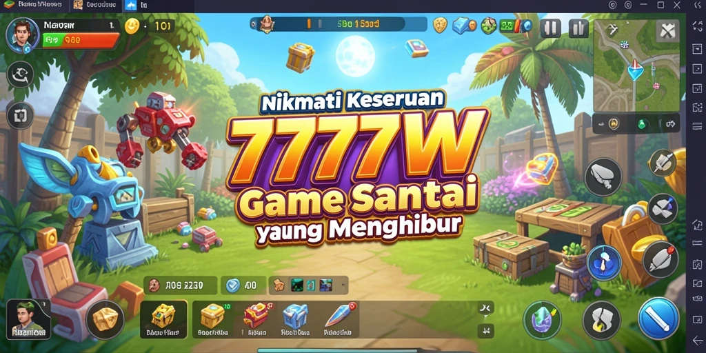 Tangkapan layar utama dari gameplay seru 7777W.
