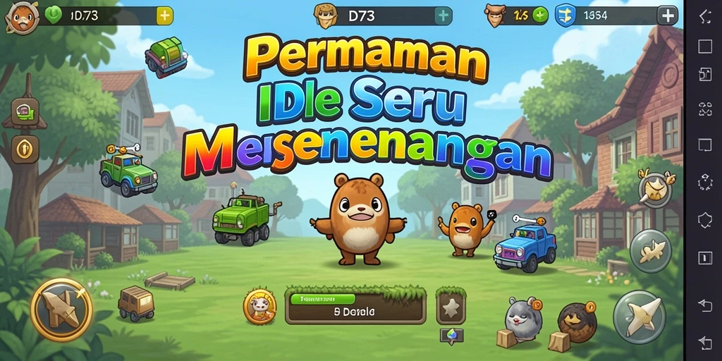 Tampilan gameplay D73 yang menarik dalam mode Idle.