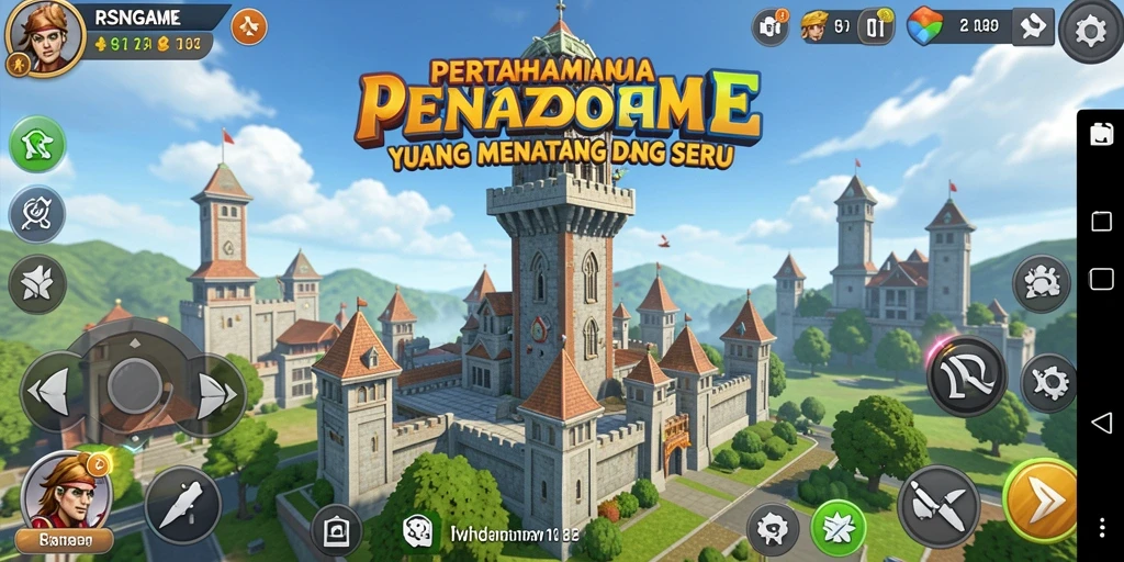 Screenshot gameplay RSNGAME menampilkan strategi menara yang seru.