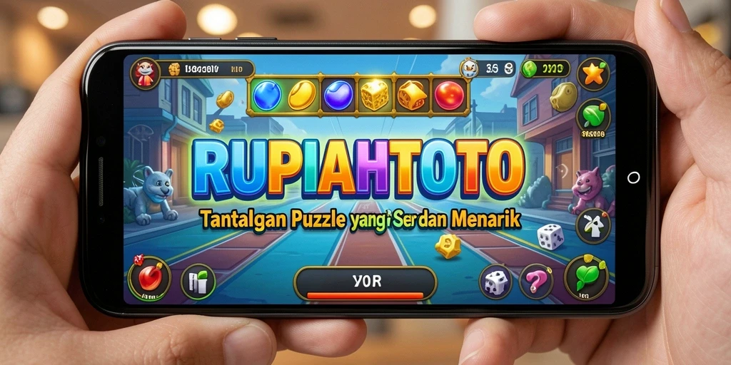 Screenshot gameplay RUPIAHTOTO yang menampilkan tantangan puzzle.