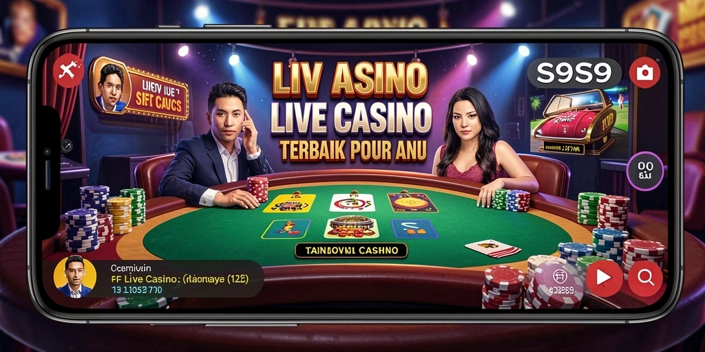 Tampilan gameplay Live Casino yang seru dan interaktif di S9S9.