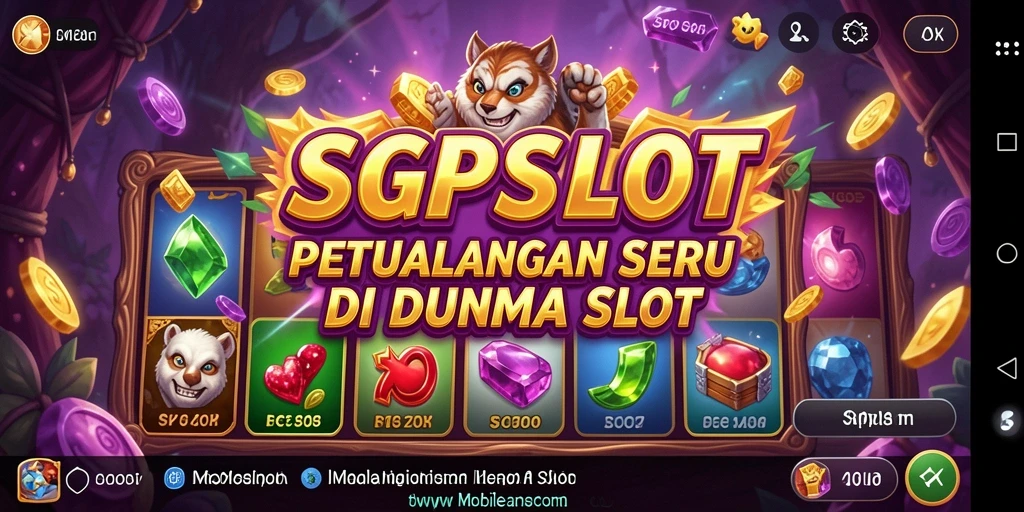 Tampilan gameplay SGPSLOT dengan kombinasi petualangan dan slot.