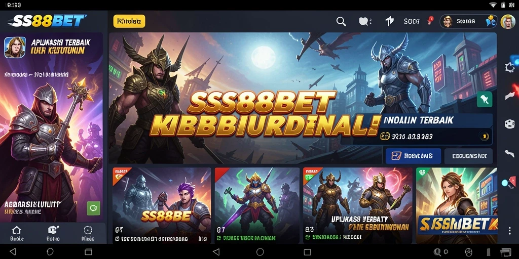 Tampilan antarmuka SS88BET yang intuitif dan user-friendly.
