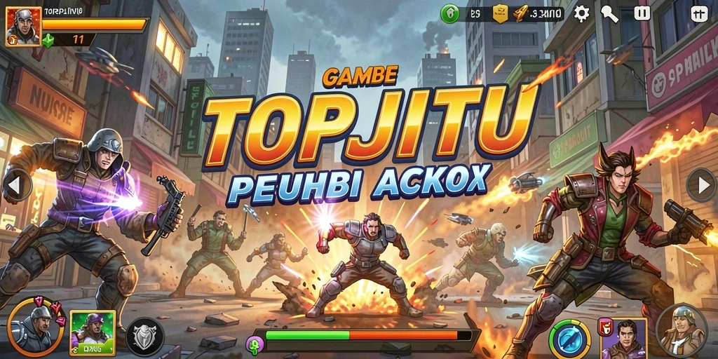 Tampilan seru dari gameplay TOPJITU yang menantang!