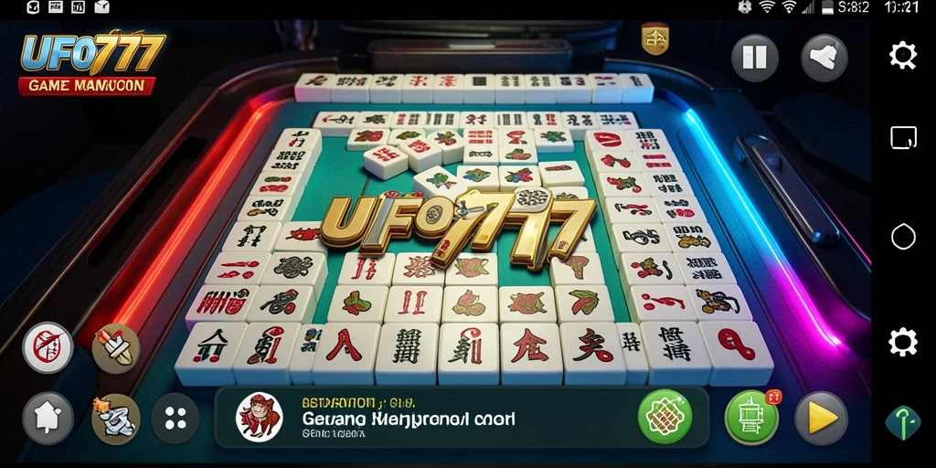Tampilan gameplay Mahjong yang seru dan menantang di UFO777.