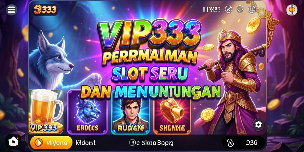 Screenshot gameplay VIP333 menampilkan suasana slot yang seru dan interaktif.