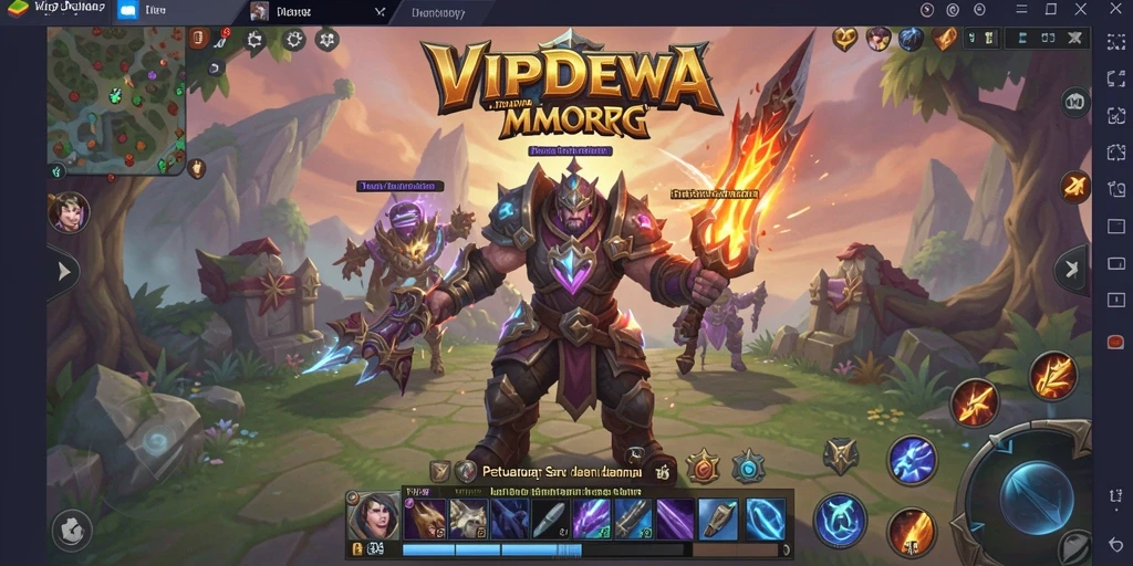 Tampilan gameplay seru dan interaktif dari VIPDEWA MMORPG.