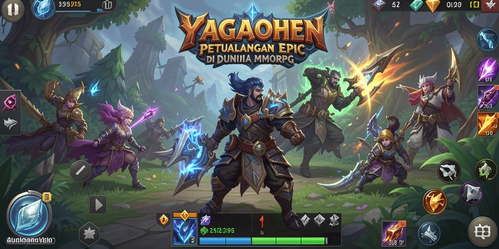 Gambar gameplay YAGAOHEN menampilkan aksi seru dalam petualangan MMORPG.